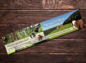 Werbeagentur Referenzen Flyer Hasenhof Wolfach St. Roman Ferienwohnungen Schwarzwald