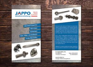 Werbeagentur Referenzen Flyer Jappo Metallverarbeitung Zell am Harmersbach